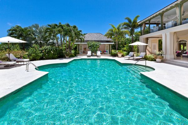 Beautiful pool and backyard area at Eden villa