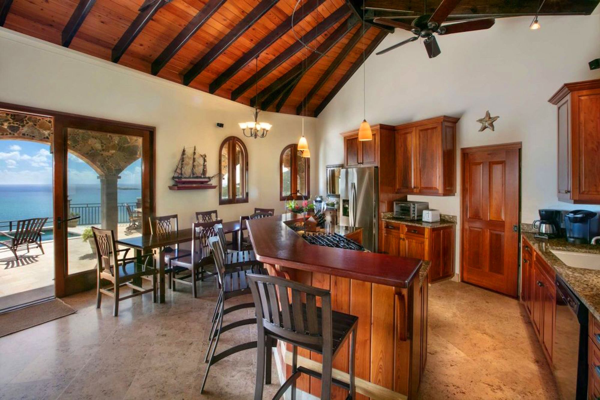 Kitchen and dining area