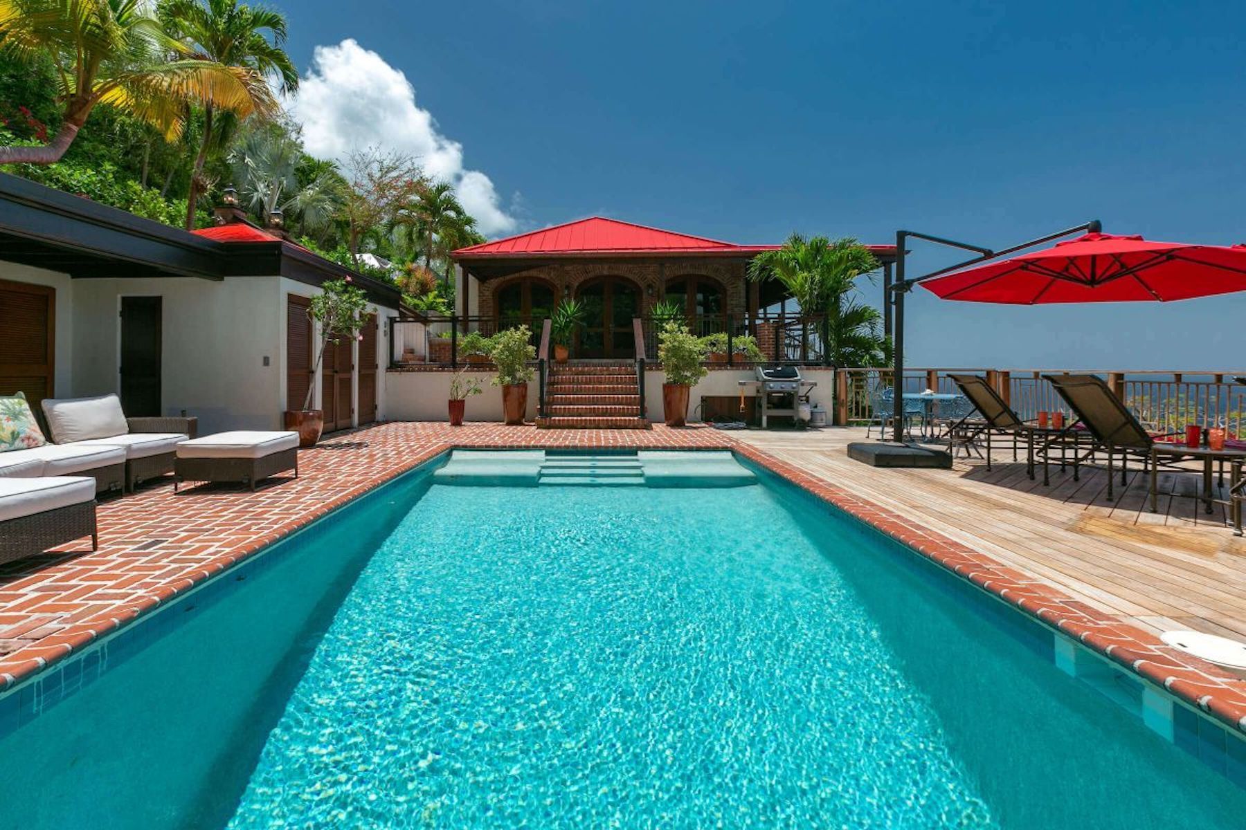 Swimming pool with views