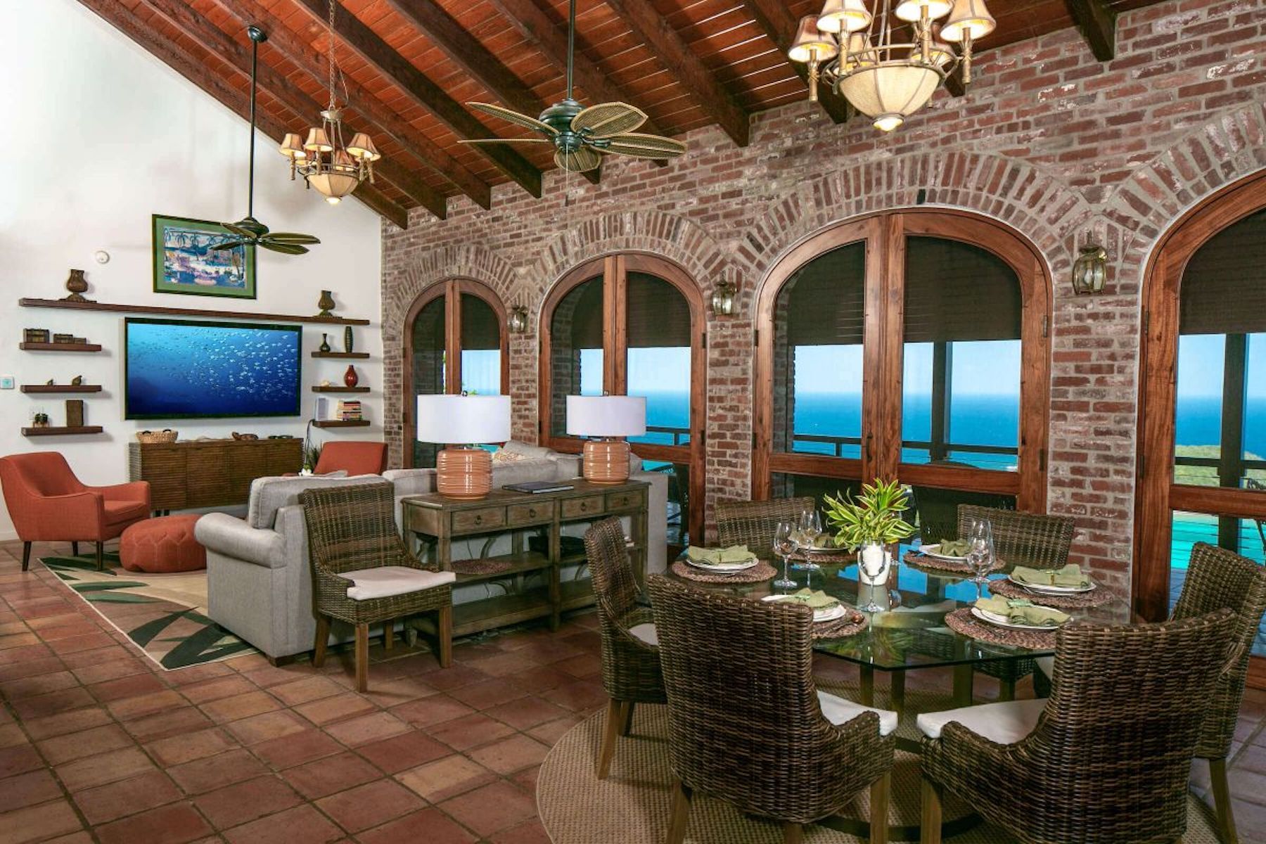 Great Room offering sea views