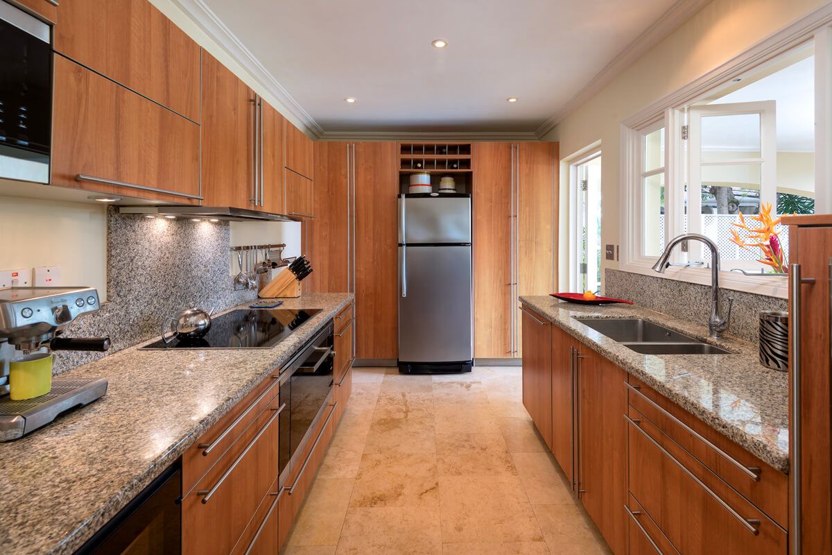 A well-equipped kitchen