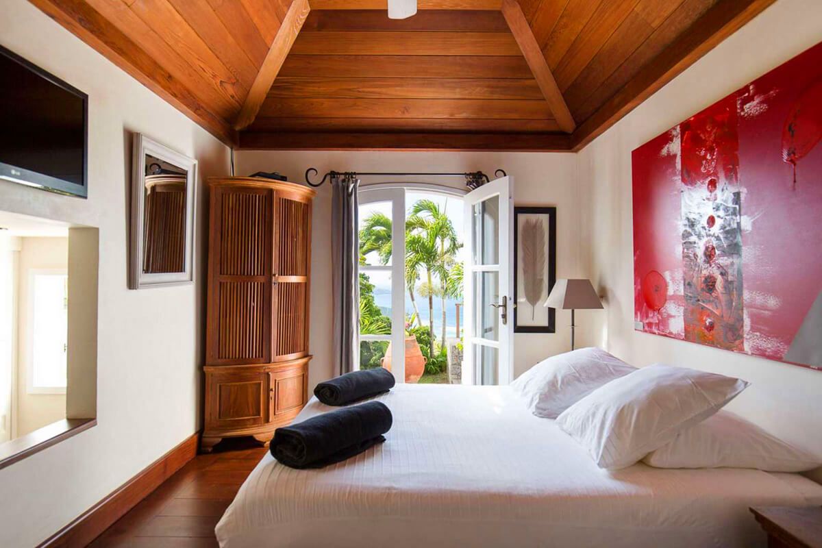 Guest Bedroom  with patio access