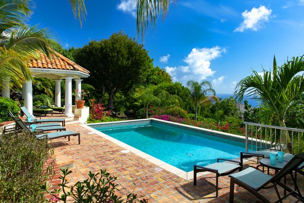 Vista Caribe is located above Great Cruz Bay in the Virgin Grand Estates