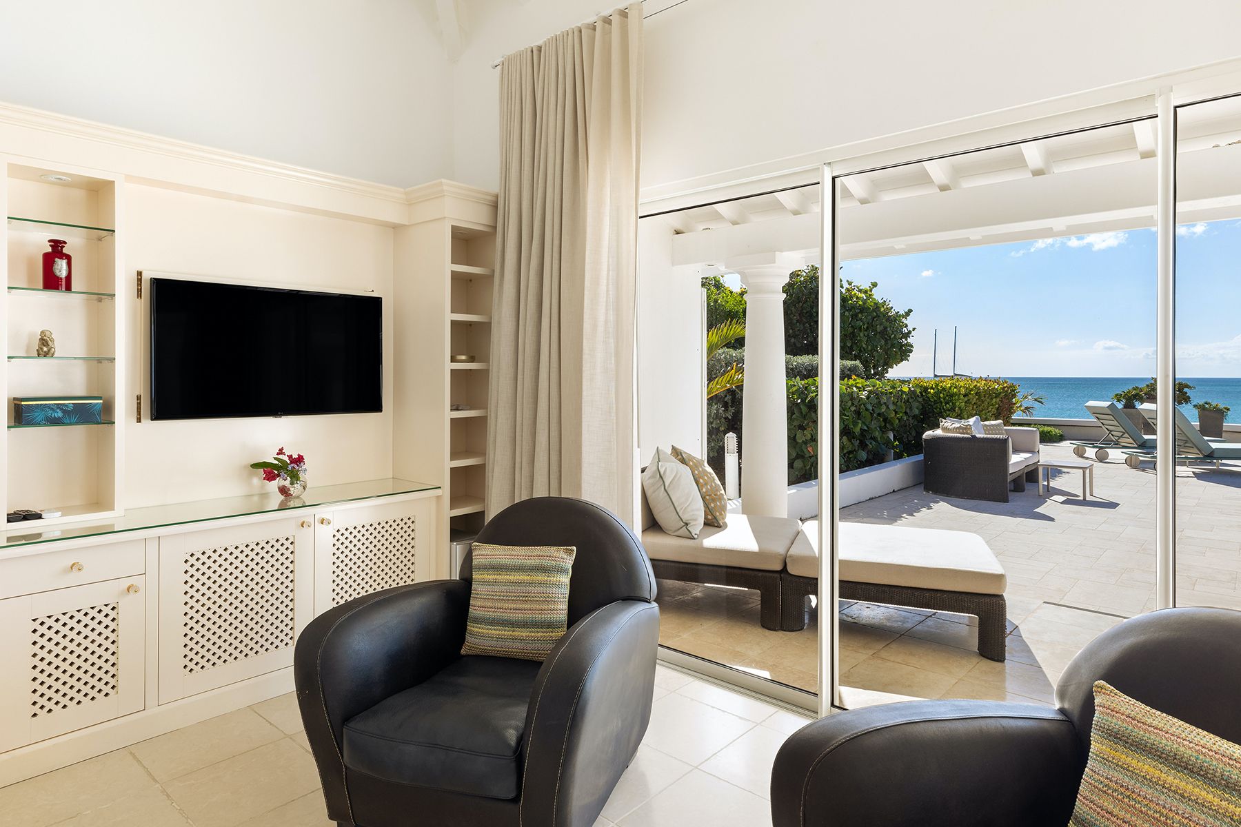 Bedroom 1 sitting area with views