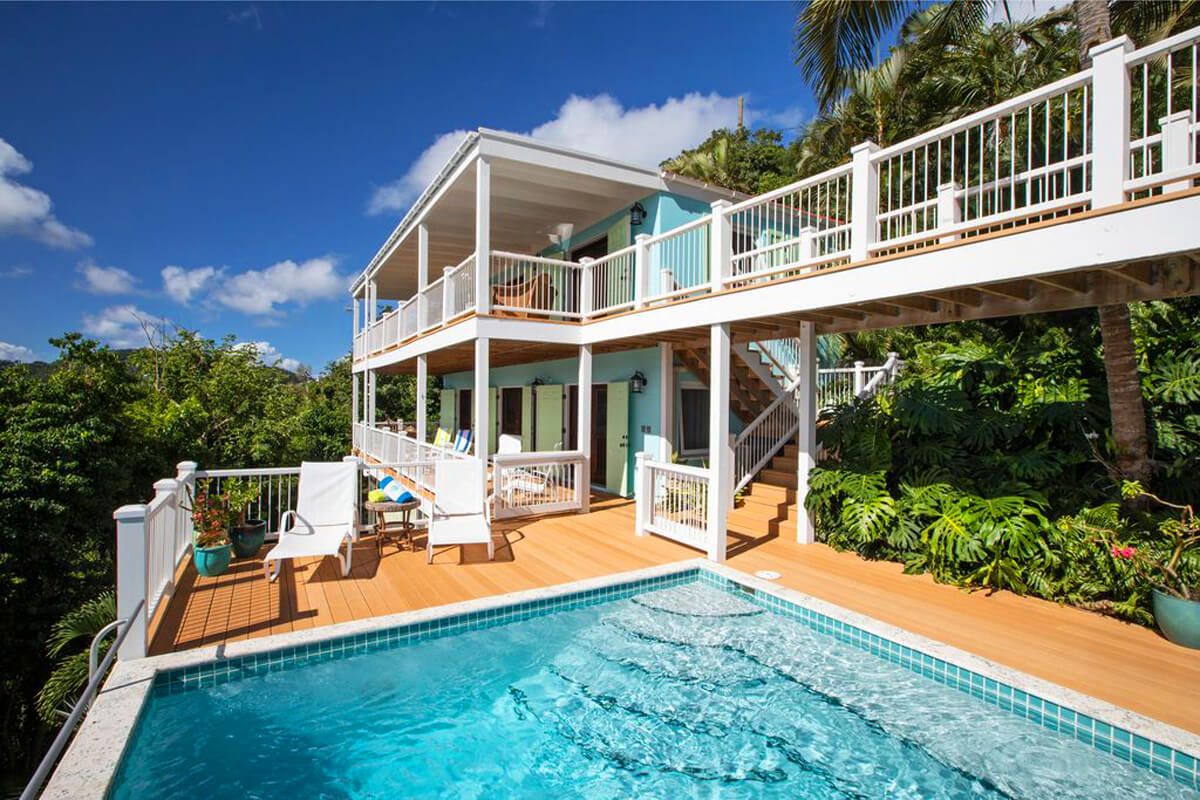Pool area and deck