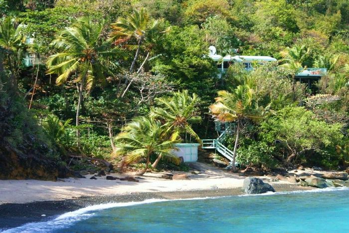 The Beach House sits on Mail Bay