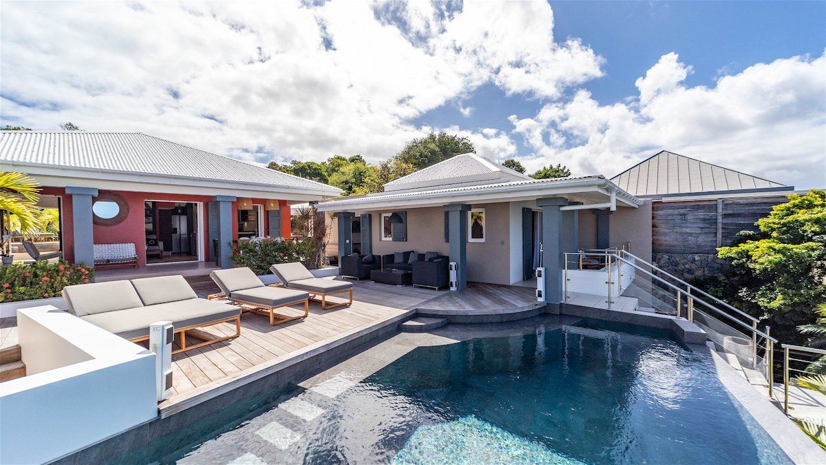 Pool Terrace at Vague Bleue