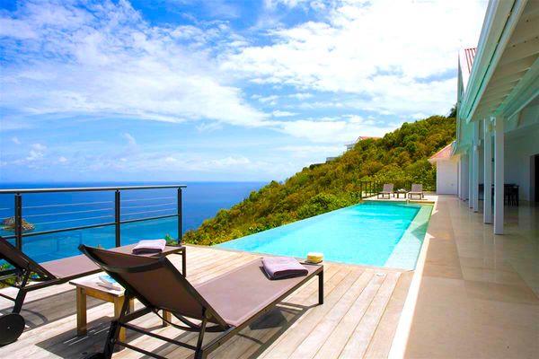 The View Villa is located in Columbier with a great view of Gustavia harbor