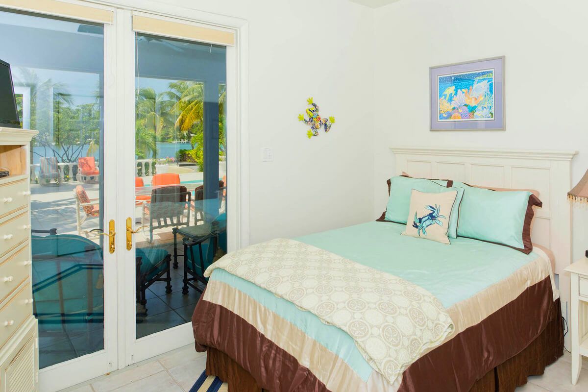Bedroom two has patio access