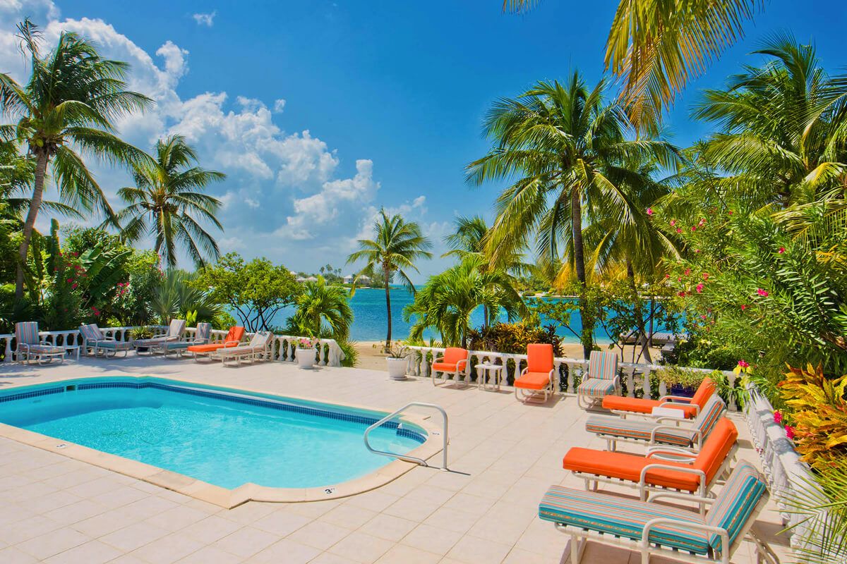 Loungers by the pool