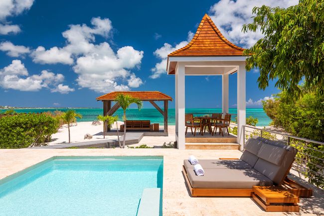 Beach Shack Villa is located near Turtle Cove right on Grace Bay