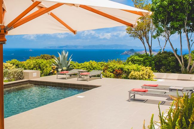 Belle Bague Villa is located in Colombier an has amazing ocean views