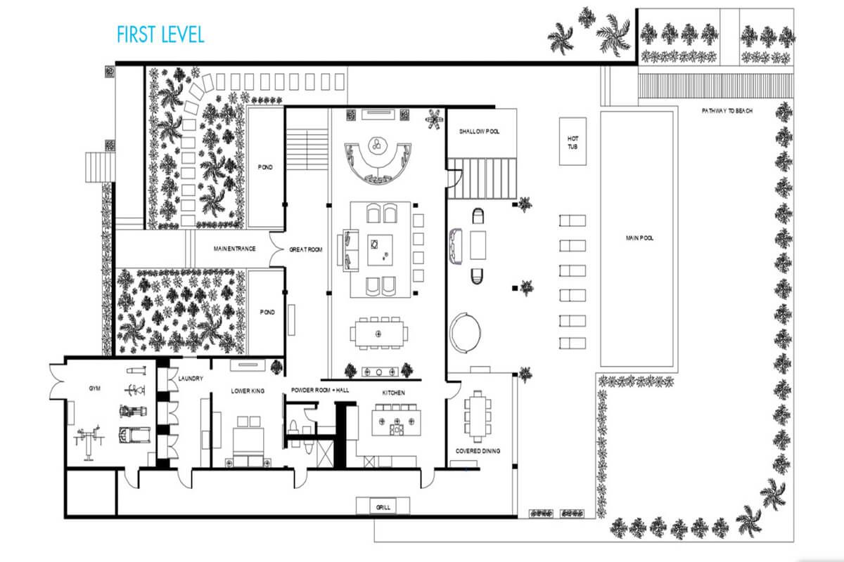 Villa floor plan