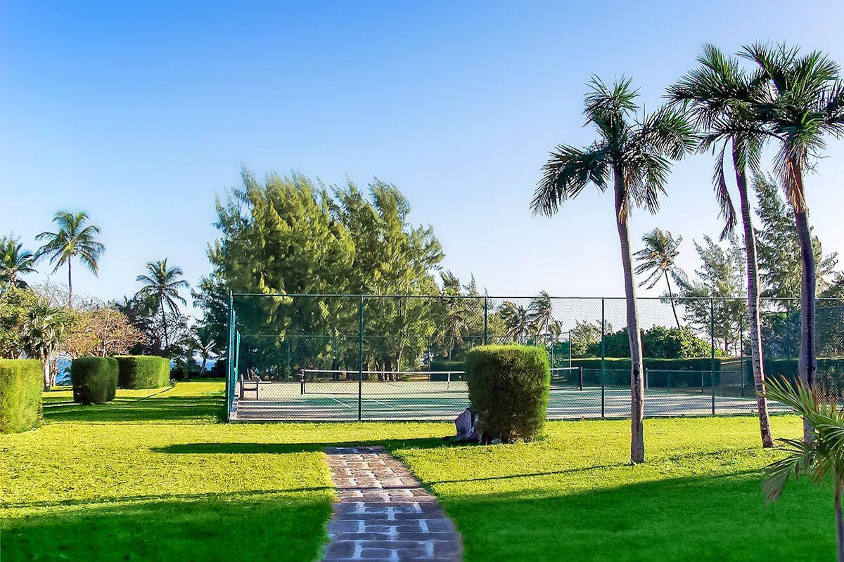 The tennis court