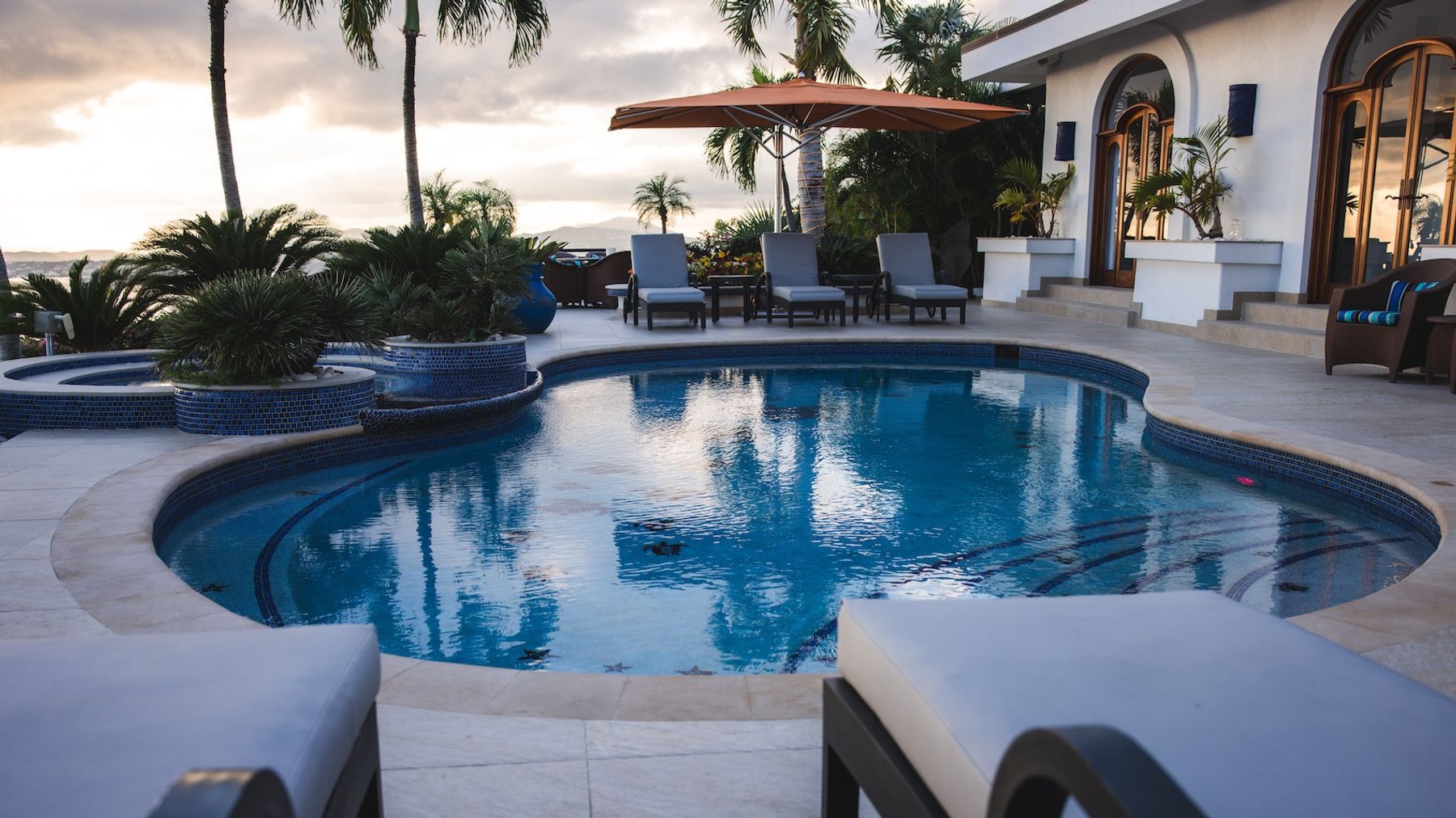 Evening Poolside Views