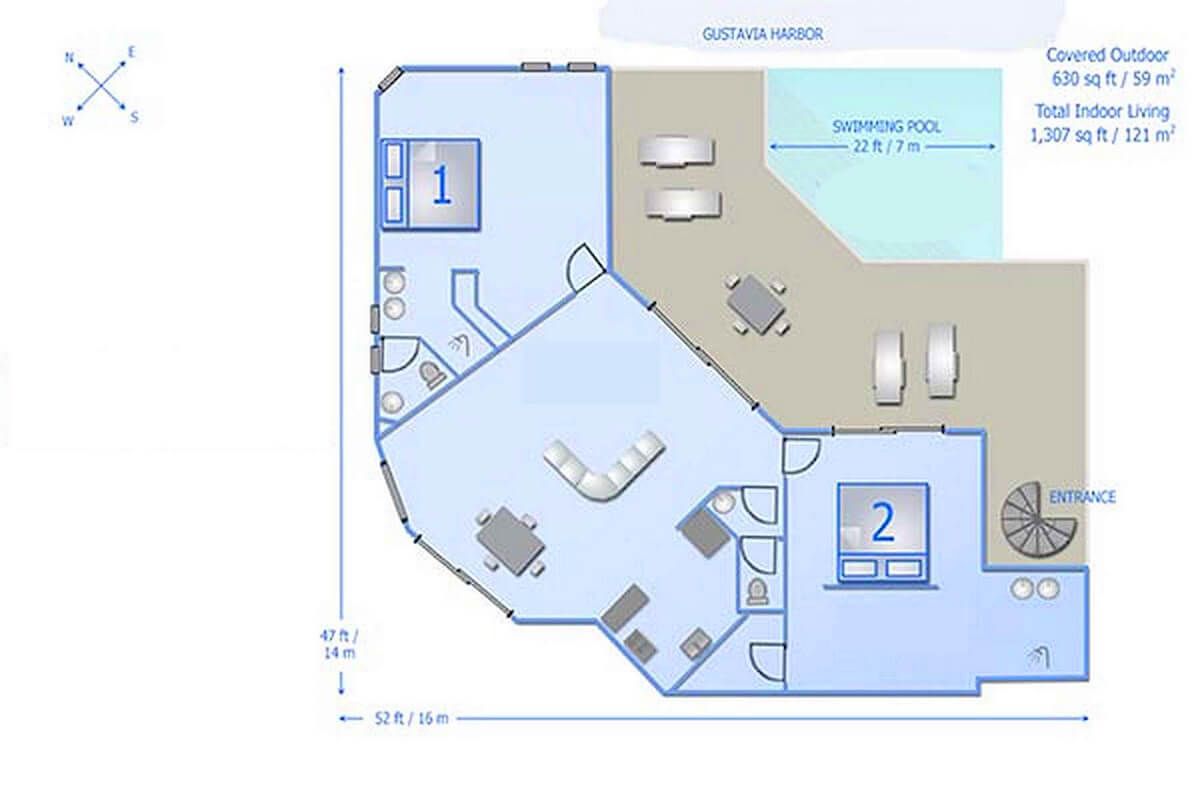 Villa Wastra floor plan