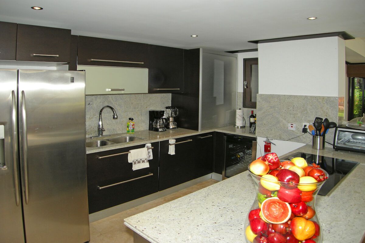 A well-equipped kitchen