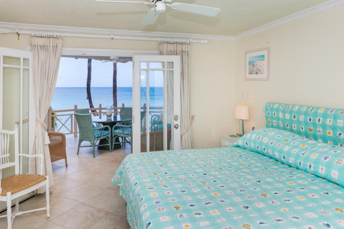 Bedroom with ocean view