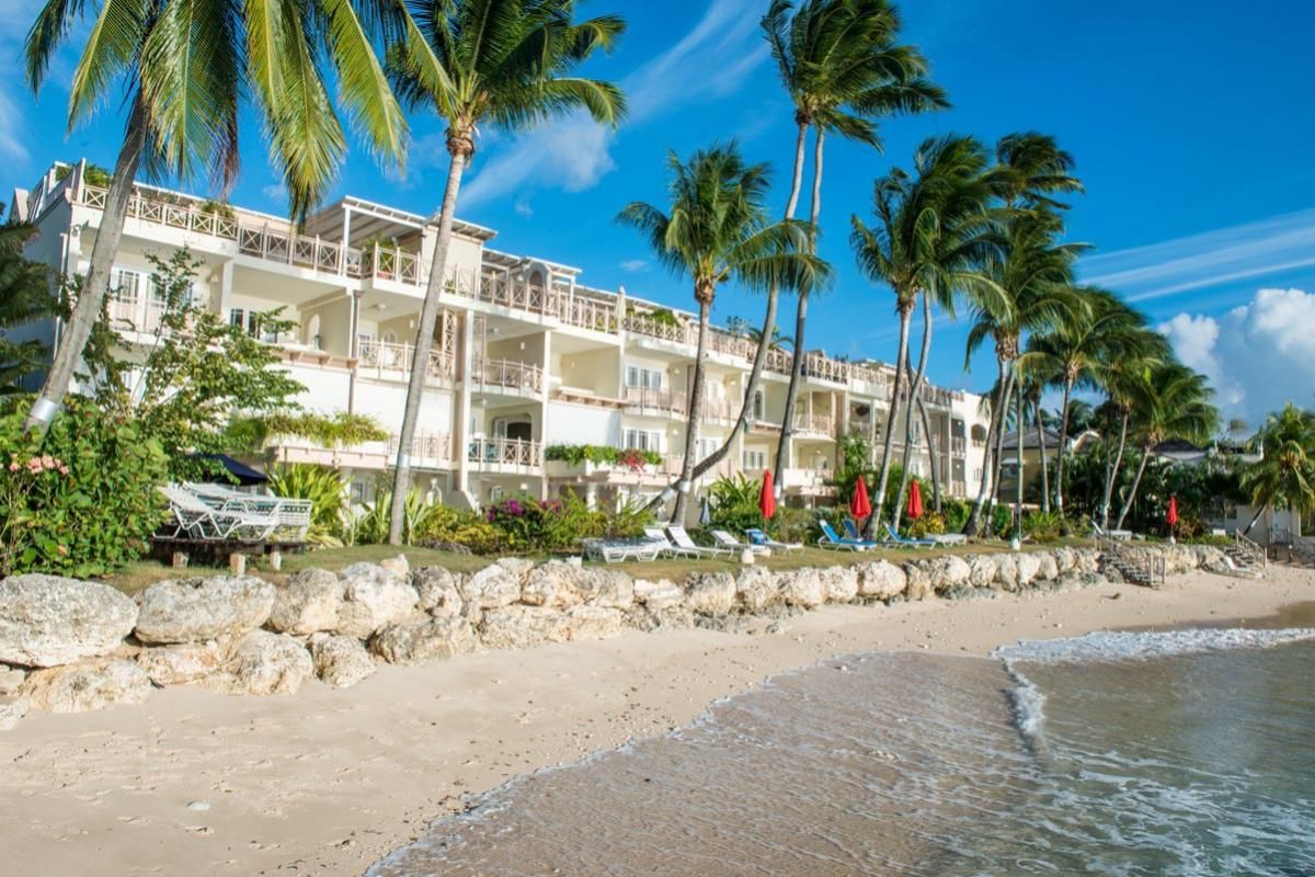 View of the Villas from the ocean 