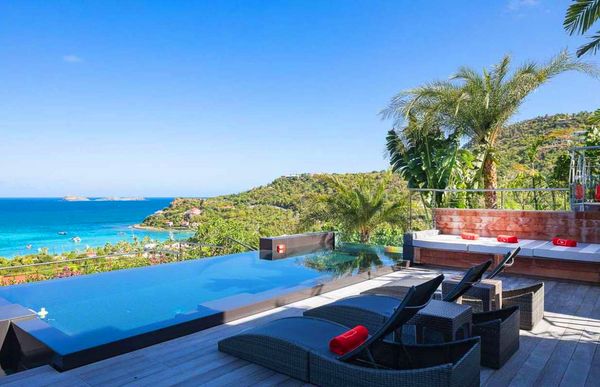 Villa Panama is set in the St. Jean hillside