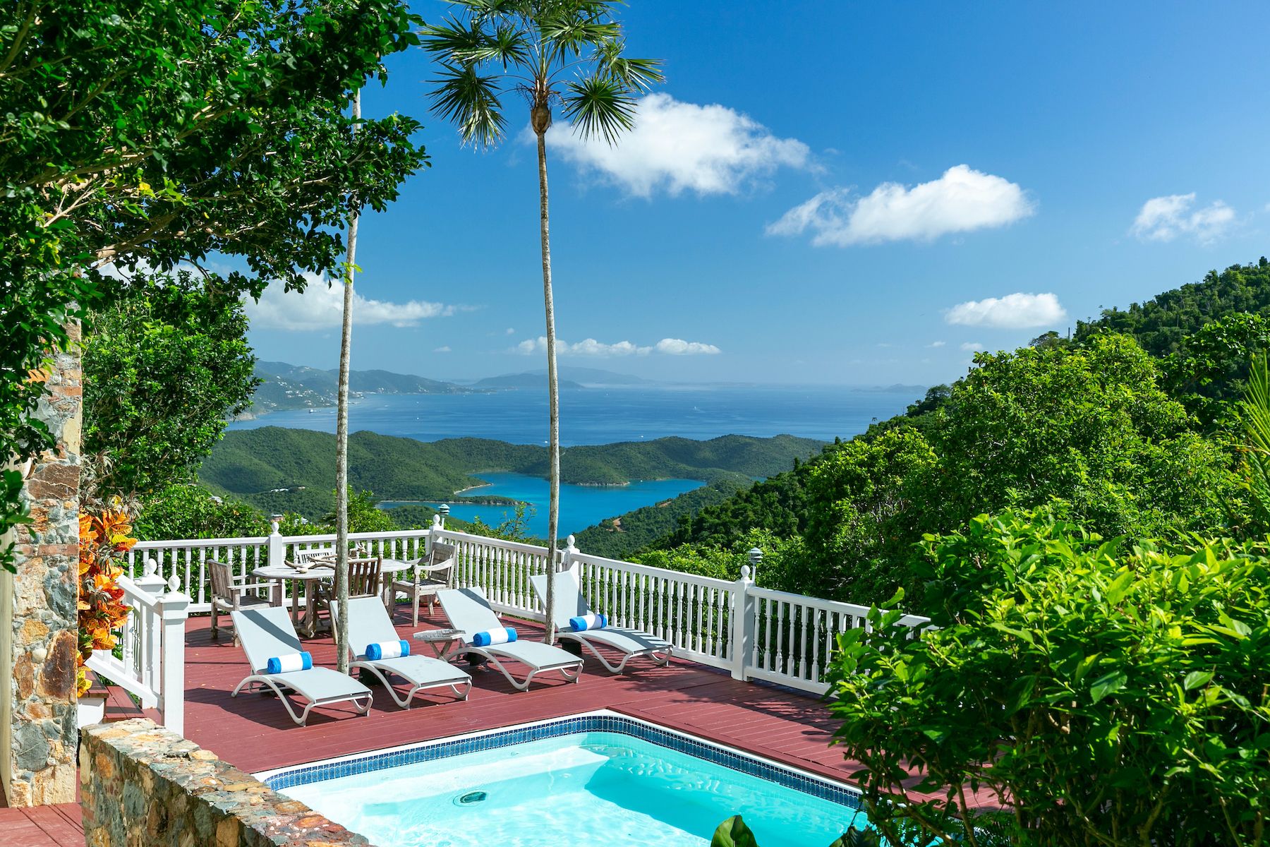 Loungers by the pool