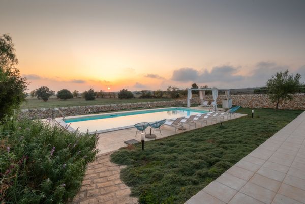 Swimming pool at Masseria Iblea in Sicily