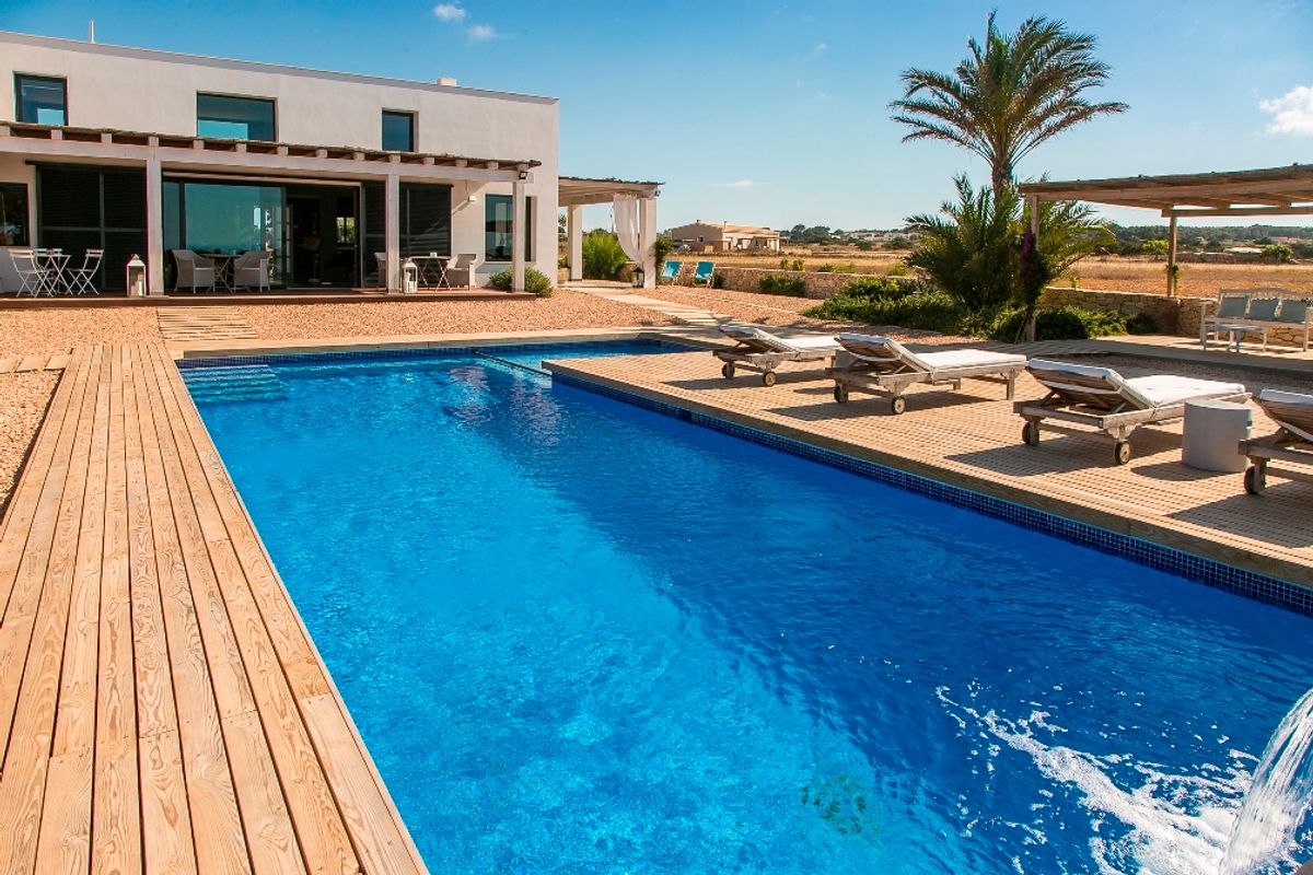 Splash around in the private pool with spacious deck