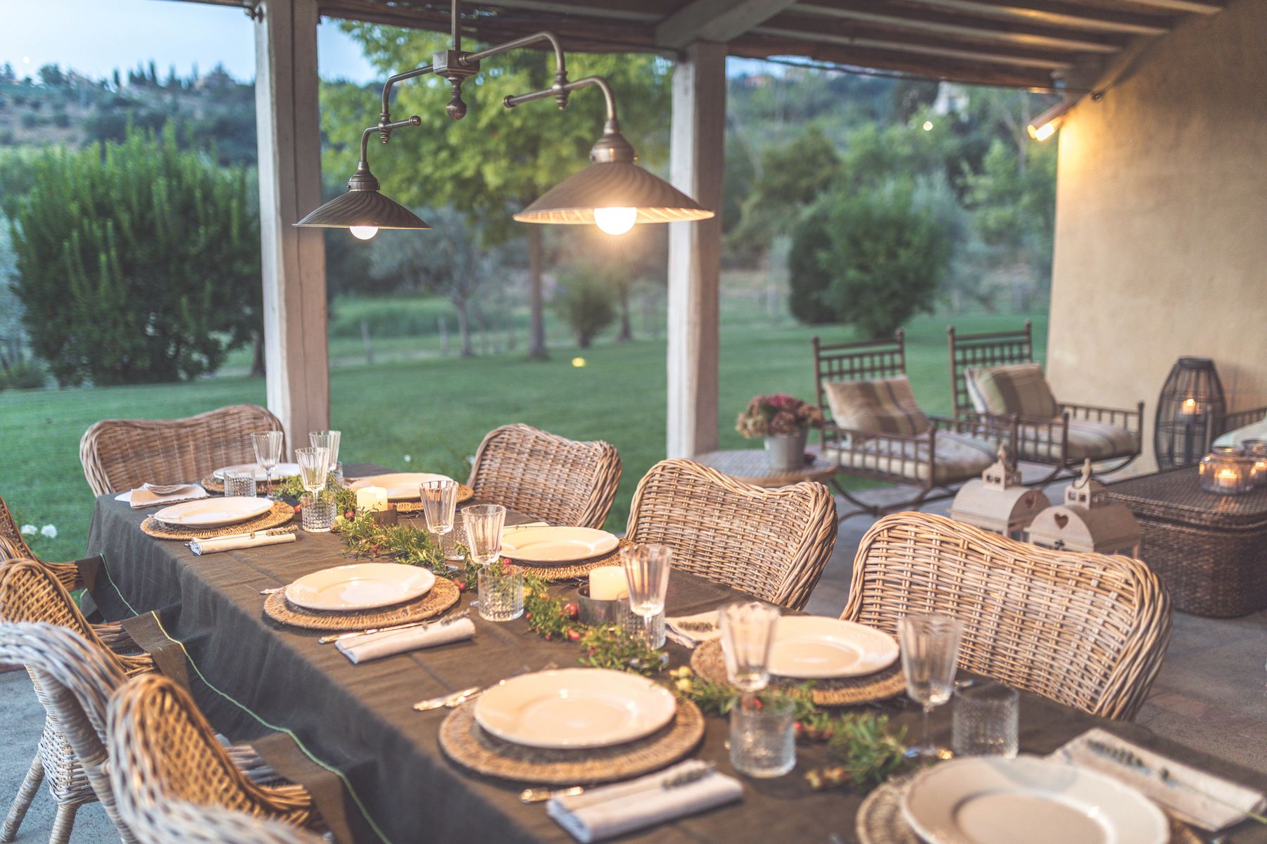 Alfresco Dining At Night