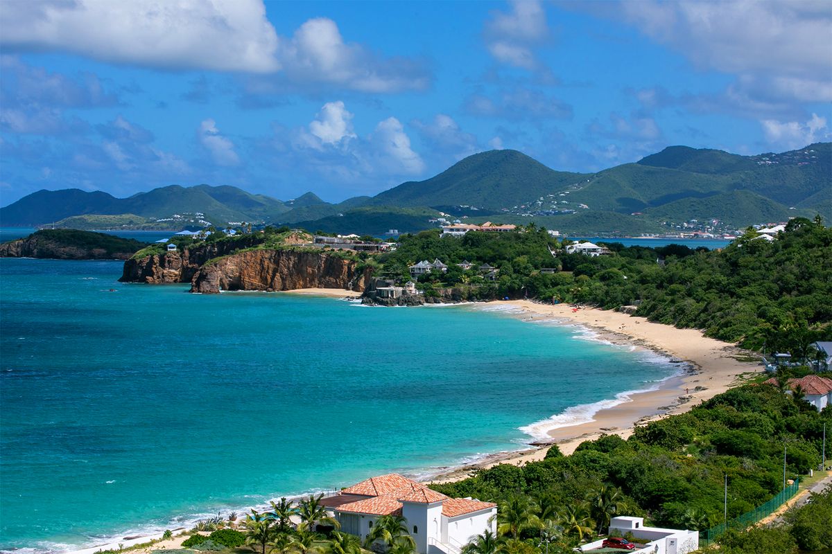 View of Baie Rouge beach