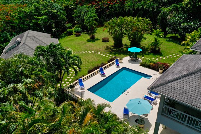 Rose of Sharon Villa is located on near the golf course in Sandy Lane