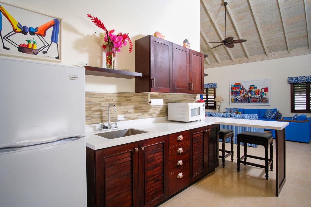 Kitchenette at the garden cottage