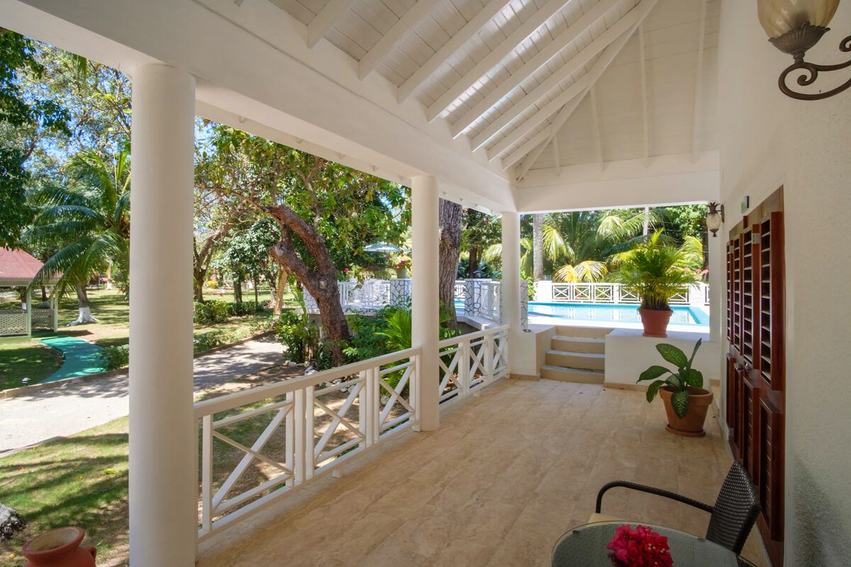 Patio at the garden cottage