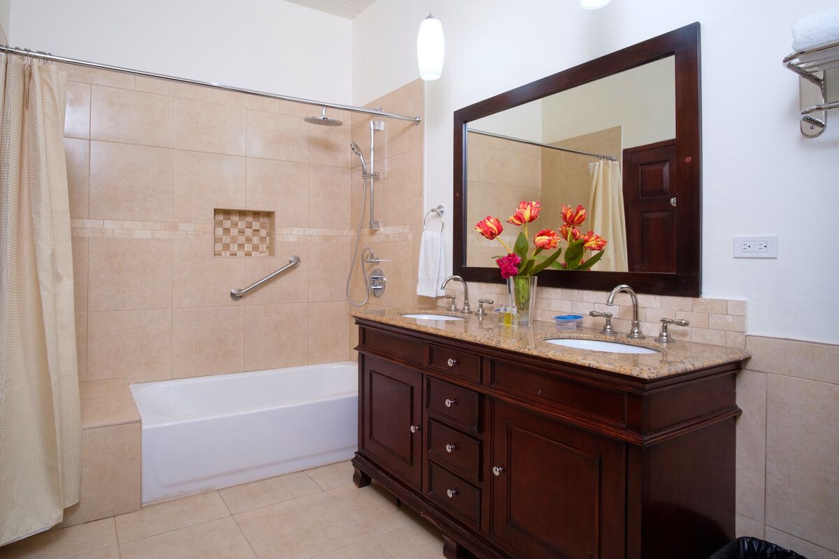 En suite bathroom