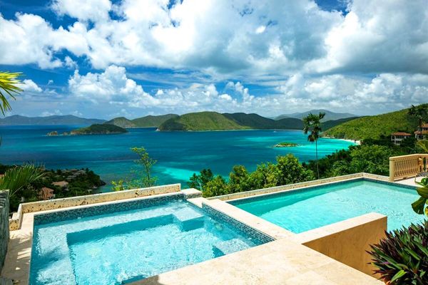 Lantano Villa is located in Peter Bay Estate overlooking the Caribbean and the north shore