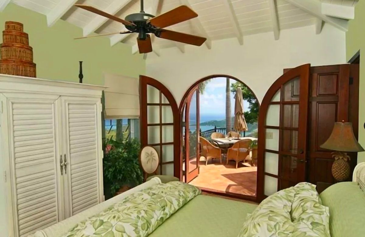 Bedroom located on one side of the great room