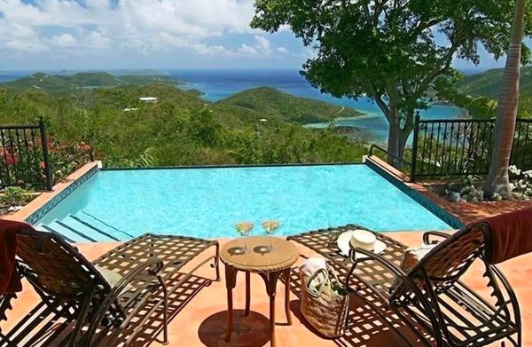 Villa Carolina is located in Coral Bay bordering Virgin Islands National Park