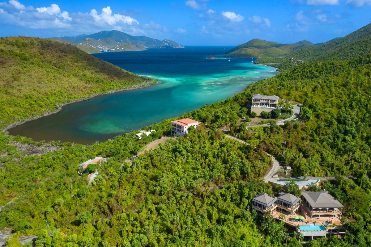 A view from the other side of the villa of Mary Creek