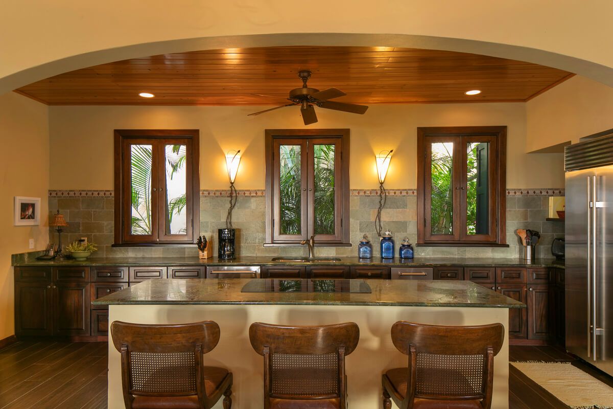 A well-equipped kitchen