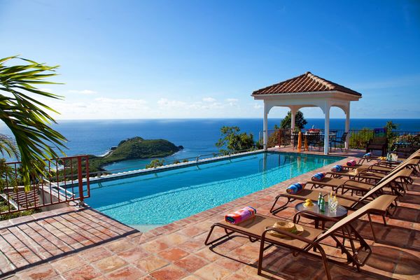 Panache Villa has amazing views over Rendezvous Bay 