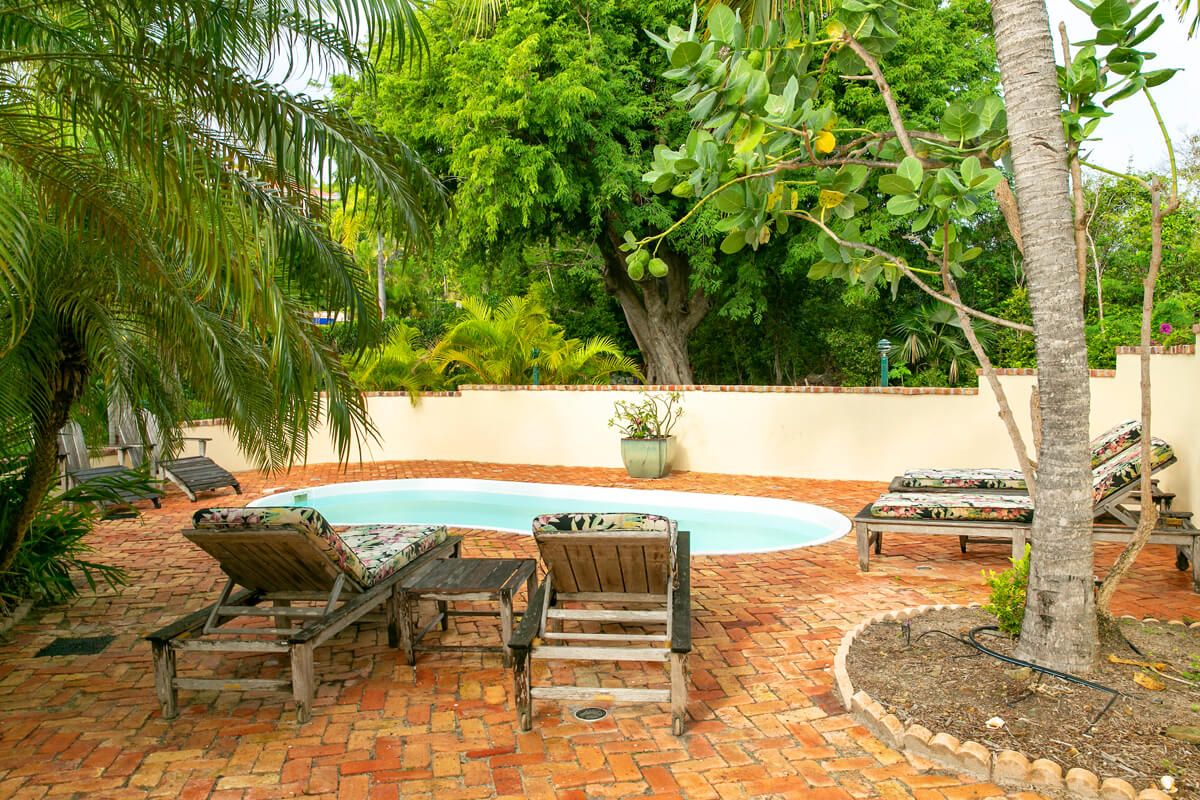 Loungers by the pool