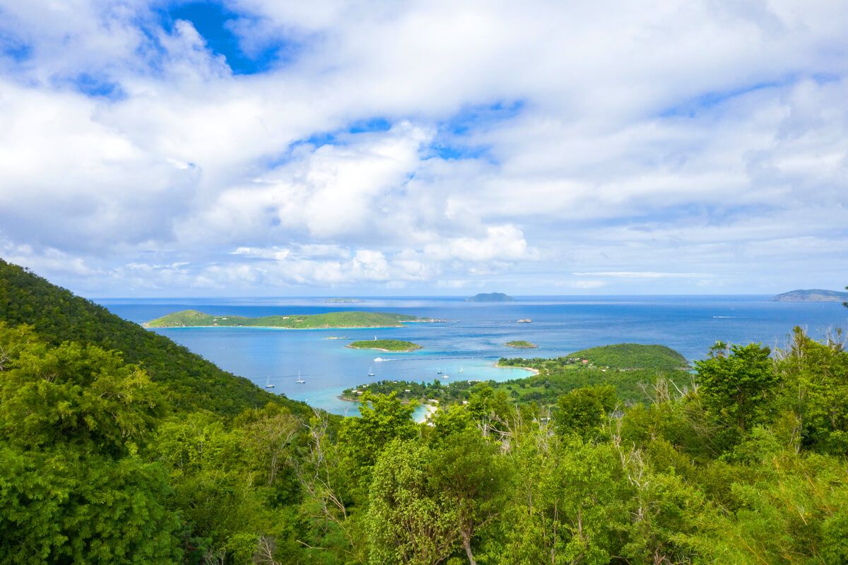 Views down toward Caneel Bay
