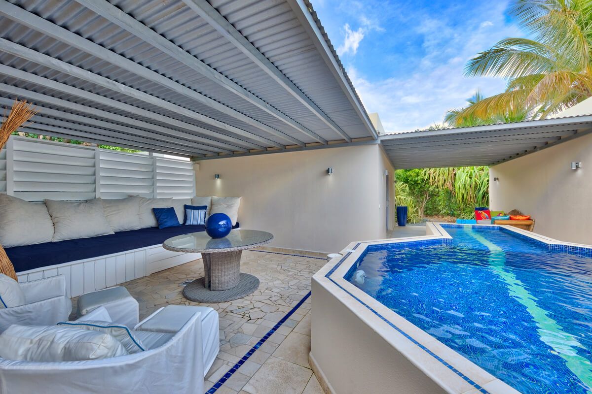 Pool and patio area