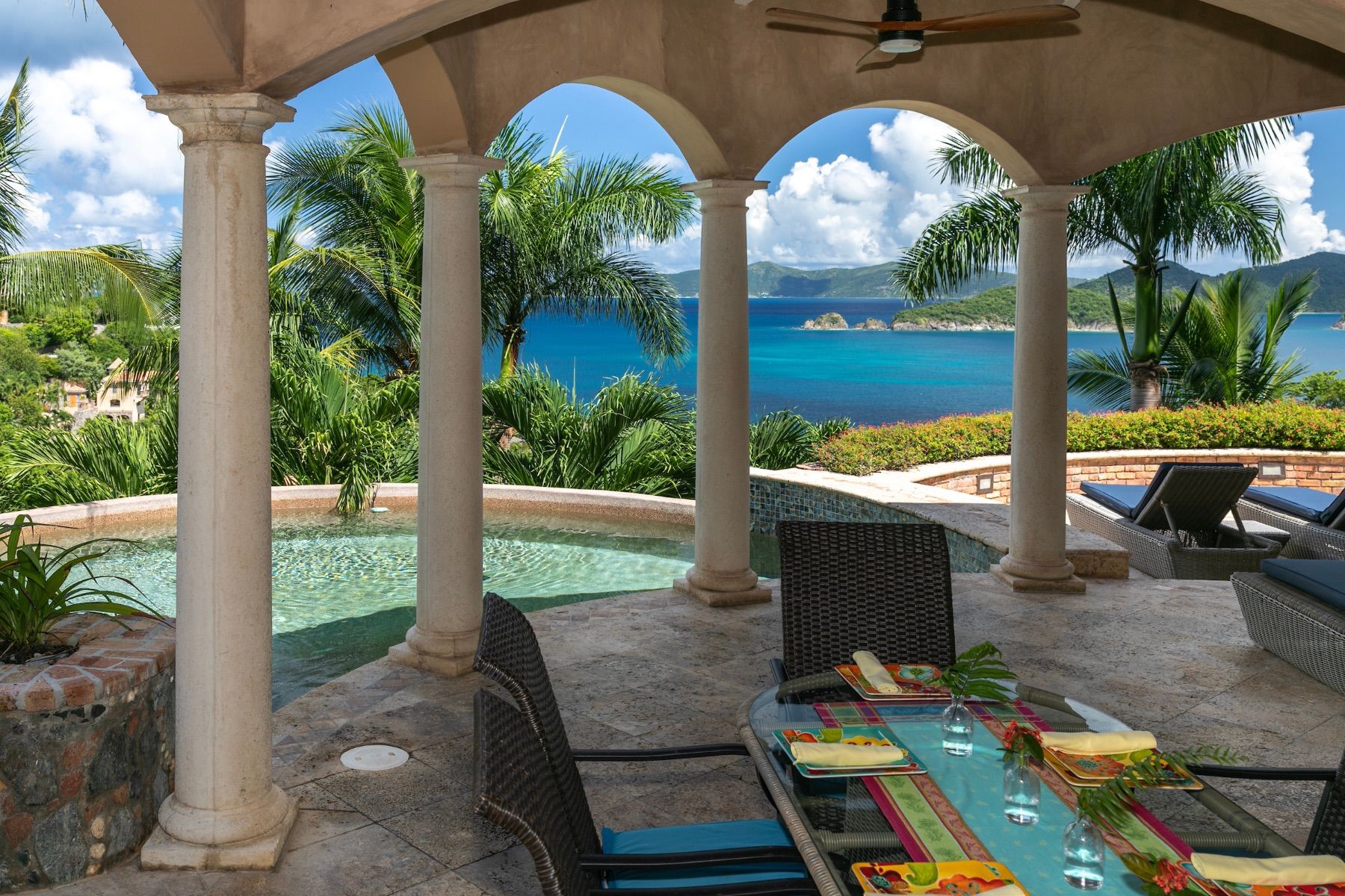 Plenty of outdoor lounging spaces 