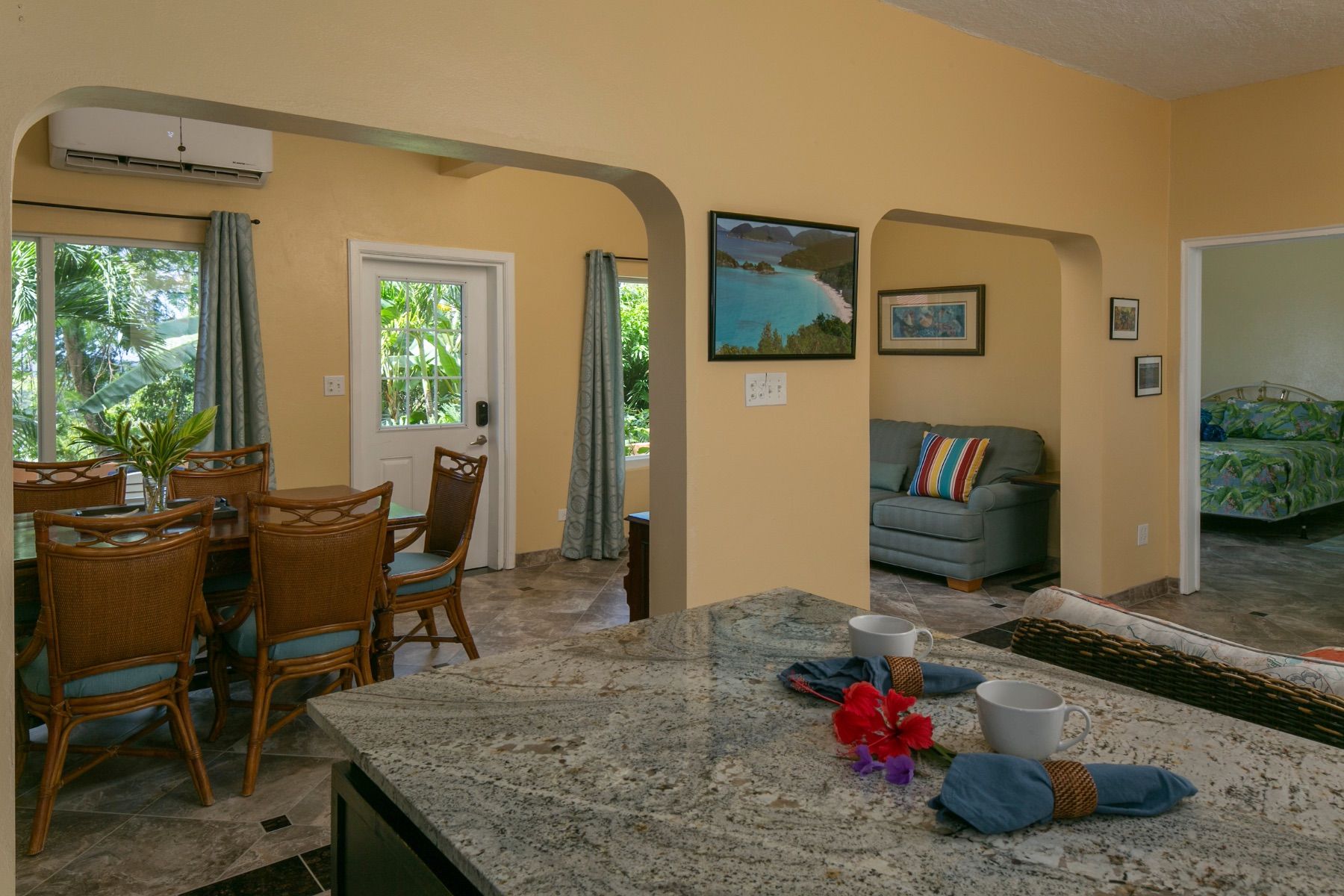 Lower level Apartment living area