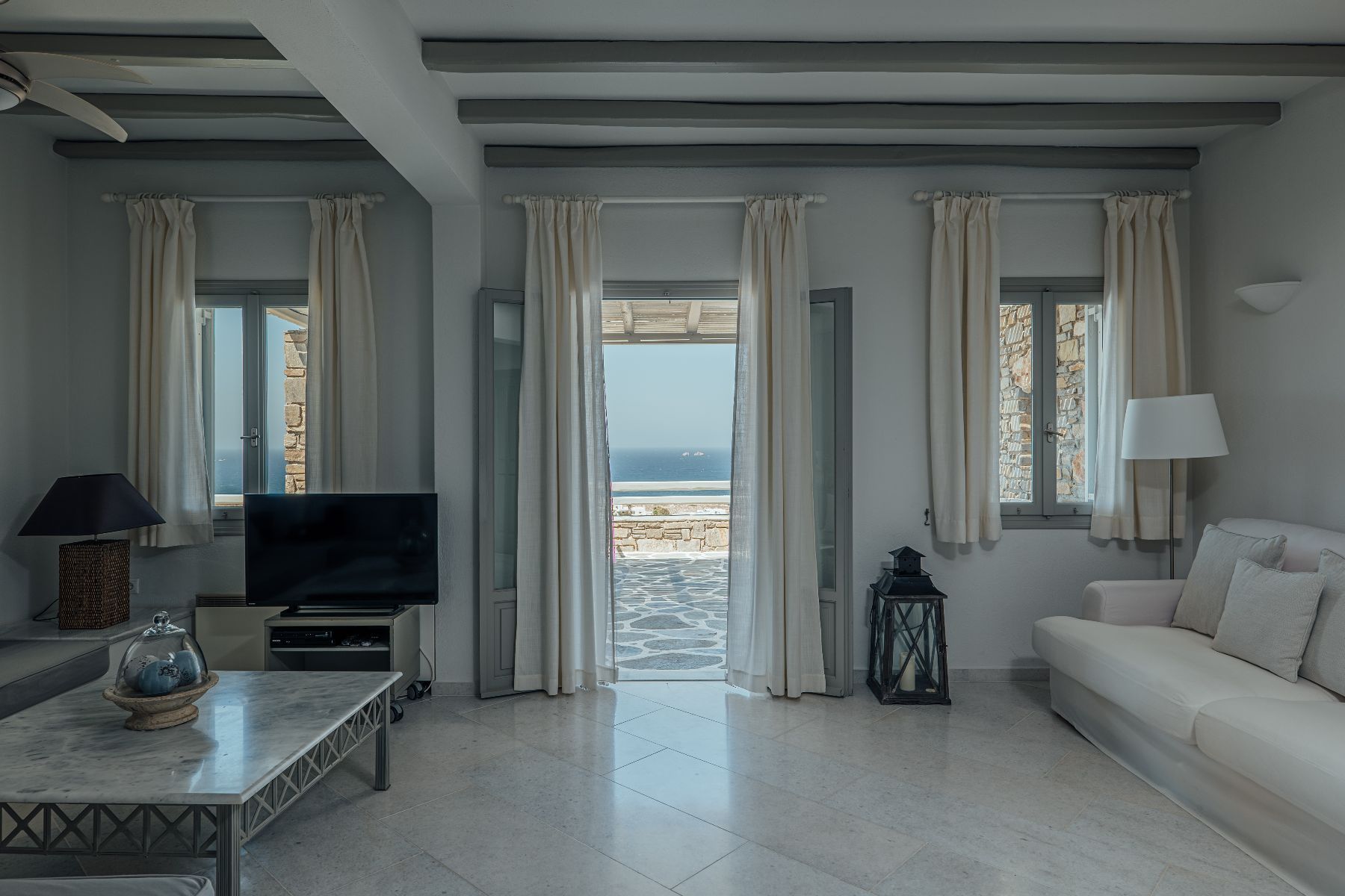 Simple lines and modern furnishings lends a balanced and luxurious feel to this delightful villa.