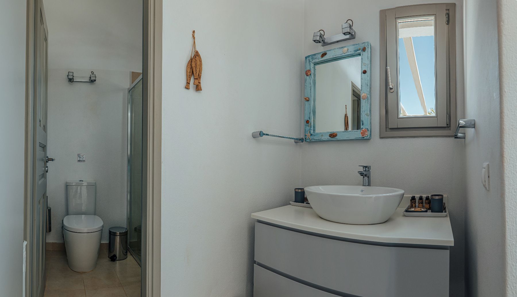 Ensuite bathroom with walk-in shower.