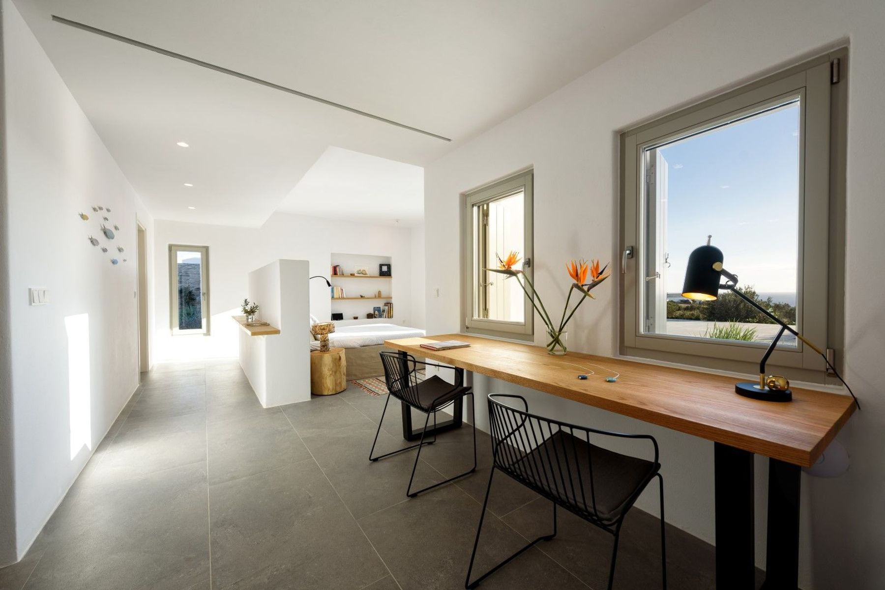 Home office space.