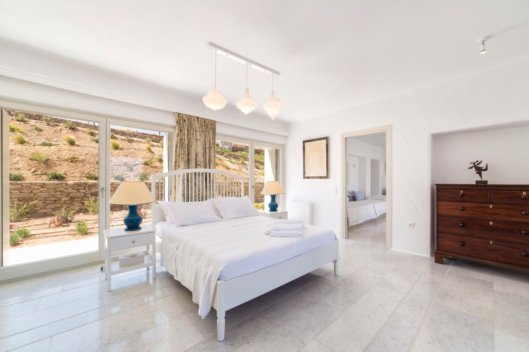 Spacious and bright double bedroom.