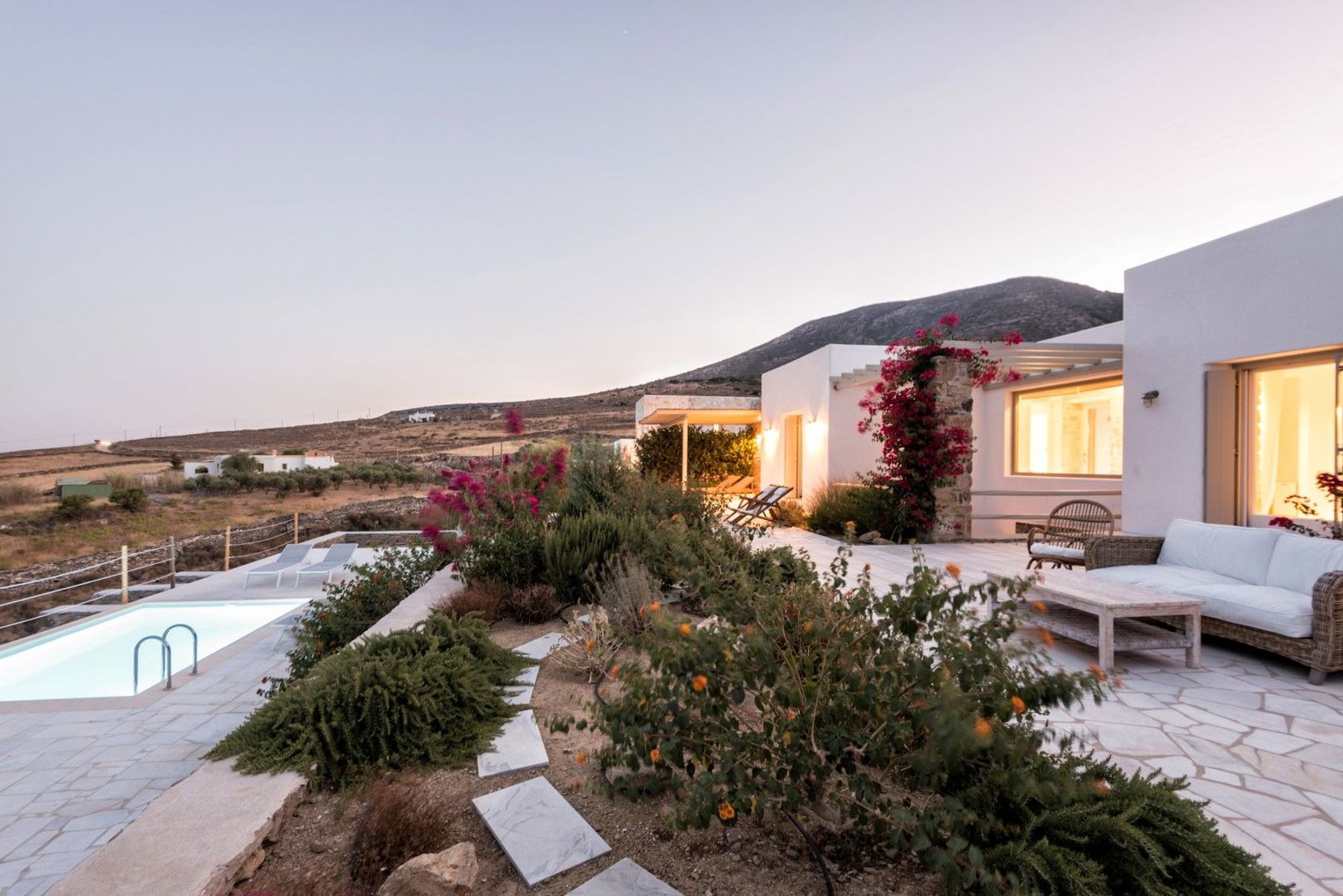 Choose your favourite spot to enjoy balmy evenings together on the superb terrace.