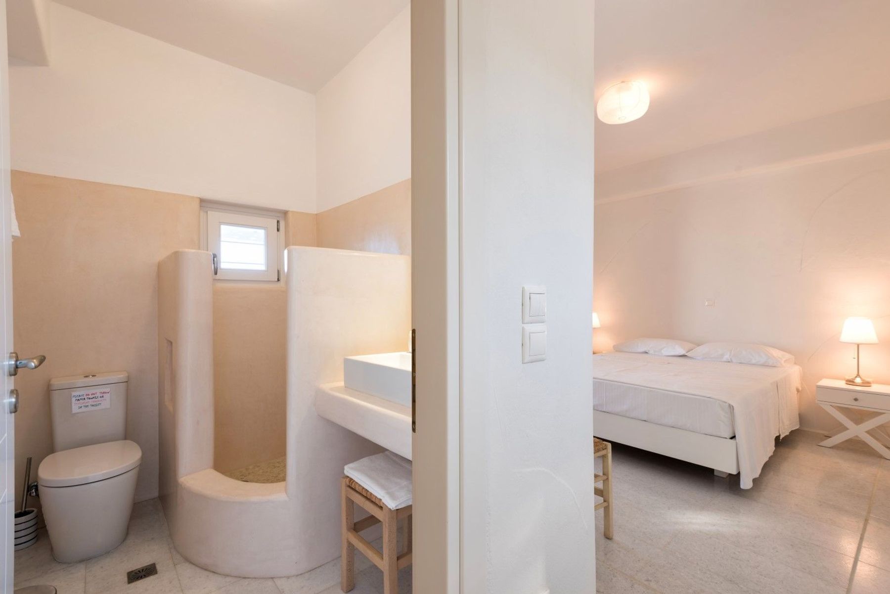 Double ensuite bedroom, with walk-in shower.